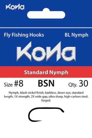 Kona Barbless Nymph Hook